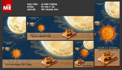 Mockup Quảng cáo Bánh Trung Thu
