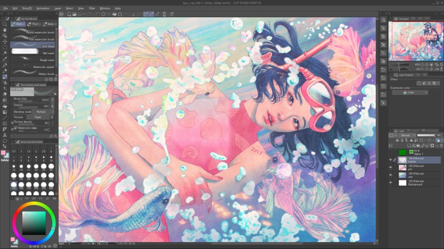 Phần mềm hữu ích trong Digital Painting - Clip Studio Paint Pro
