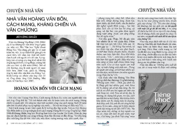 tạp chí nhà văn & cuộc sống