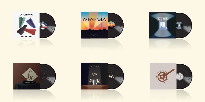 Bt cuối môn - Tke lại bìa album (x6) Cá Hồi Hoang trên nền nhạc Vinyl