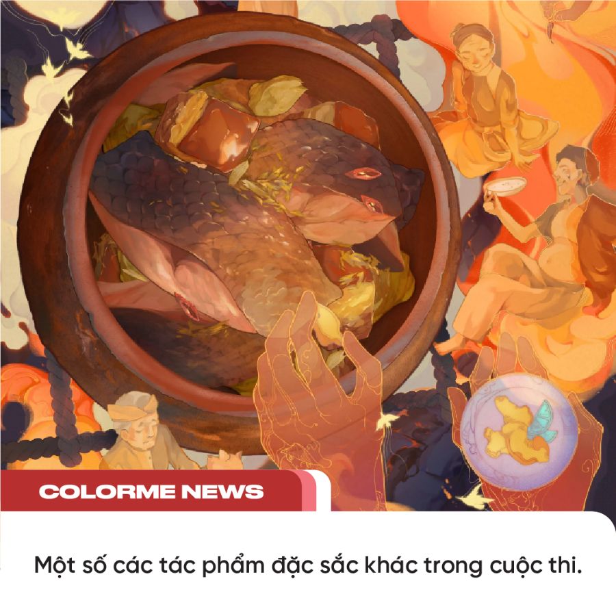 "Vùng nào thức nấy" - Triển lãm tranh mang hương, sắc, vị của ẩm thực truyền thống Việt