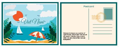 Postcard giới thiệu về biển đảo Việt Nam