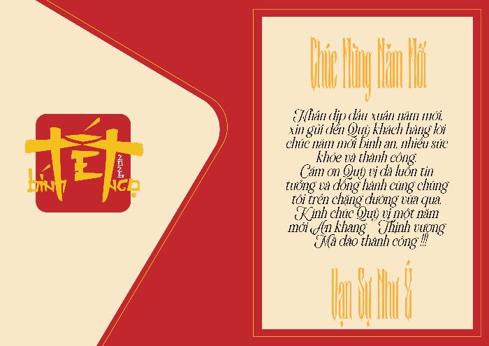 Thiệp Tết Bính Ngọ