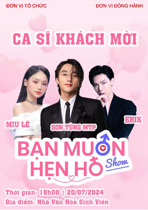 Ca sĩ khách mời cho show
