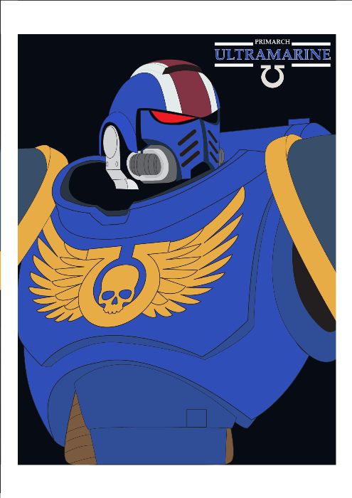 HW02 - Đề 1 - Vẽ chân dung - Space Marine Captain Titus
