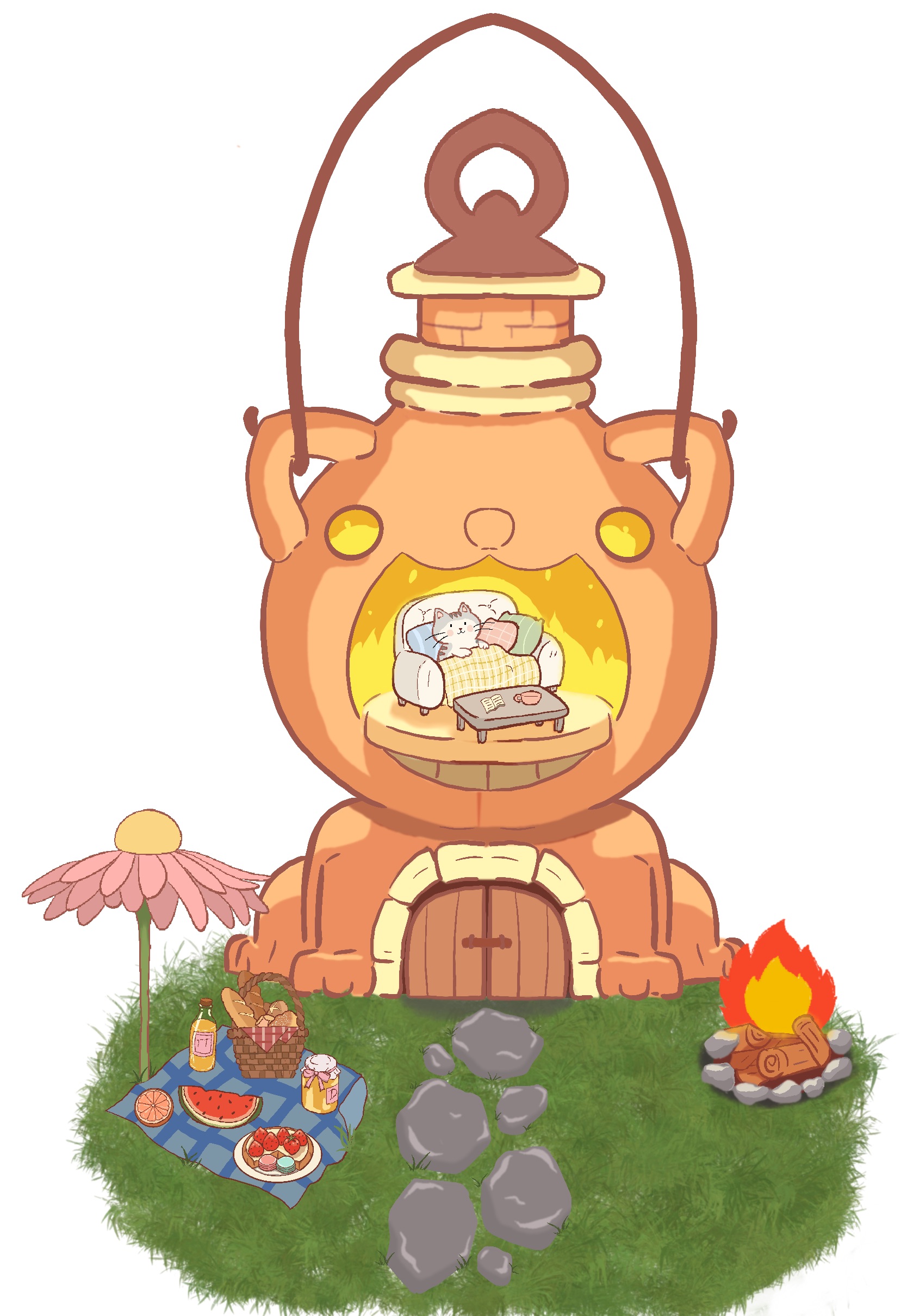 Bài tập vẽ chủ đề picnic