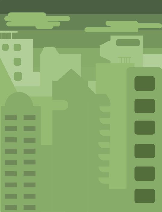flat city landscape