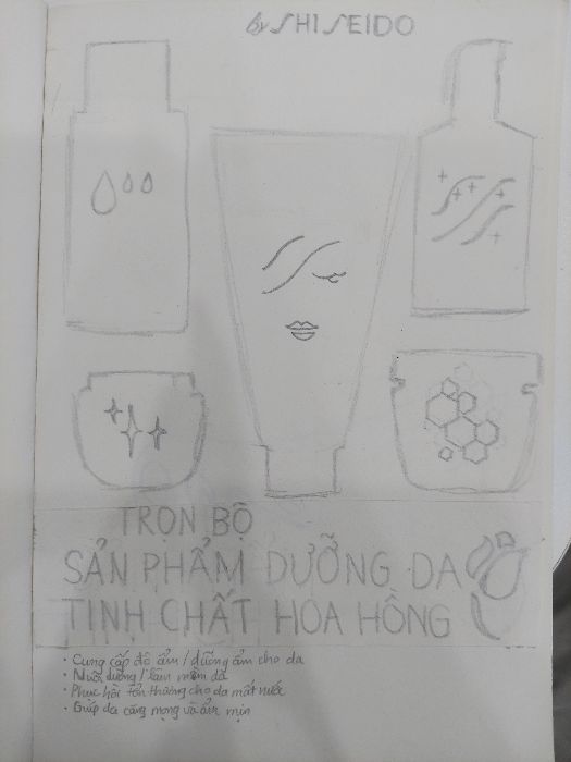 TRỌN BỘ SẢN PHẨM DƯỠNG DA TINH CHẤT HOA HỒNG