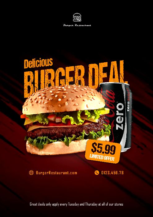 Hambuger Discount Poster