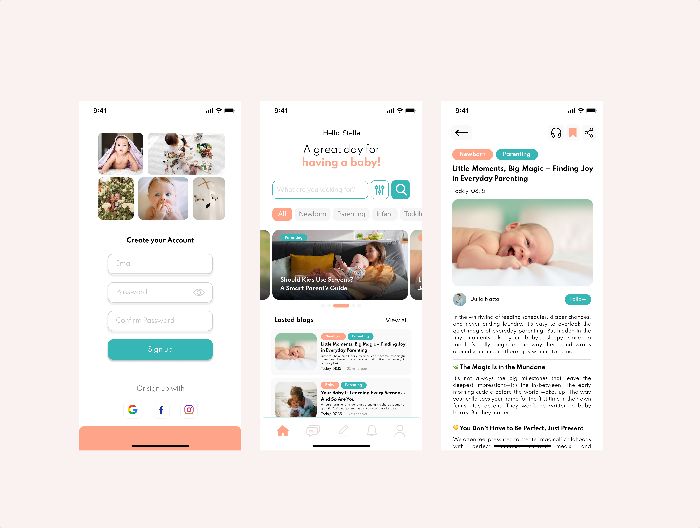 Đề bài: Thiết kế 1-2 màn hình mobile có chứa đoạn văn bản