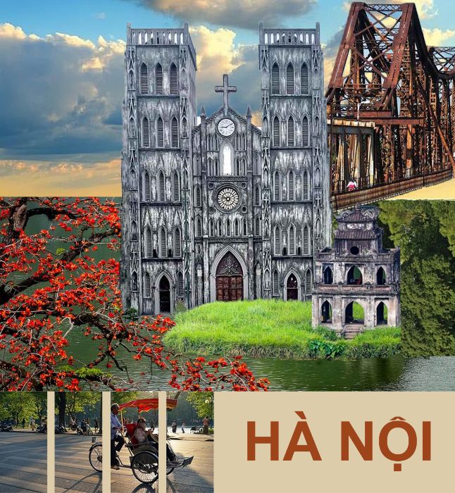 Bài tập về nhà buổi 2 - Thiết kế poster theo phong cách Collage Art về một thành phố nào đó (Luyện tập thao tác và công cụ pen tool + clipping mask)