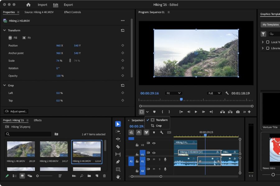 Adobe Premiere Pro - Công cụ dựng video khi muốn phát triển chuyên sâu