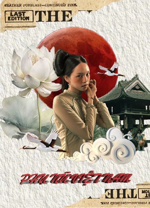 Phụ nữ Việt Nam - Collage art
