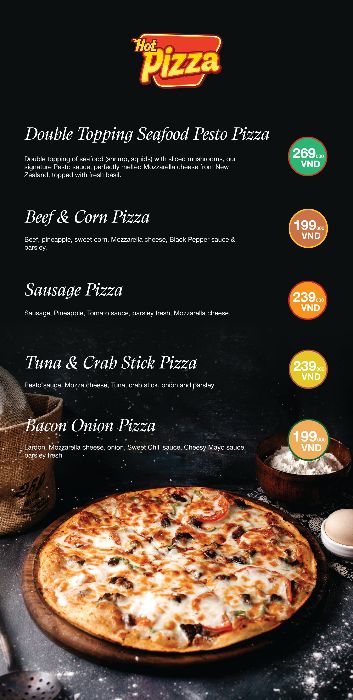Hot Pizza's Menu