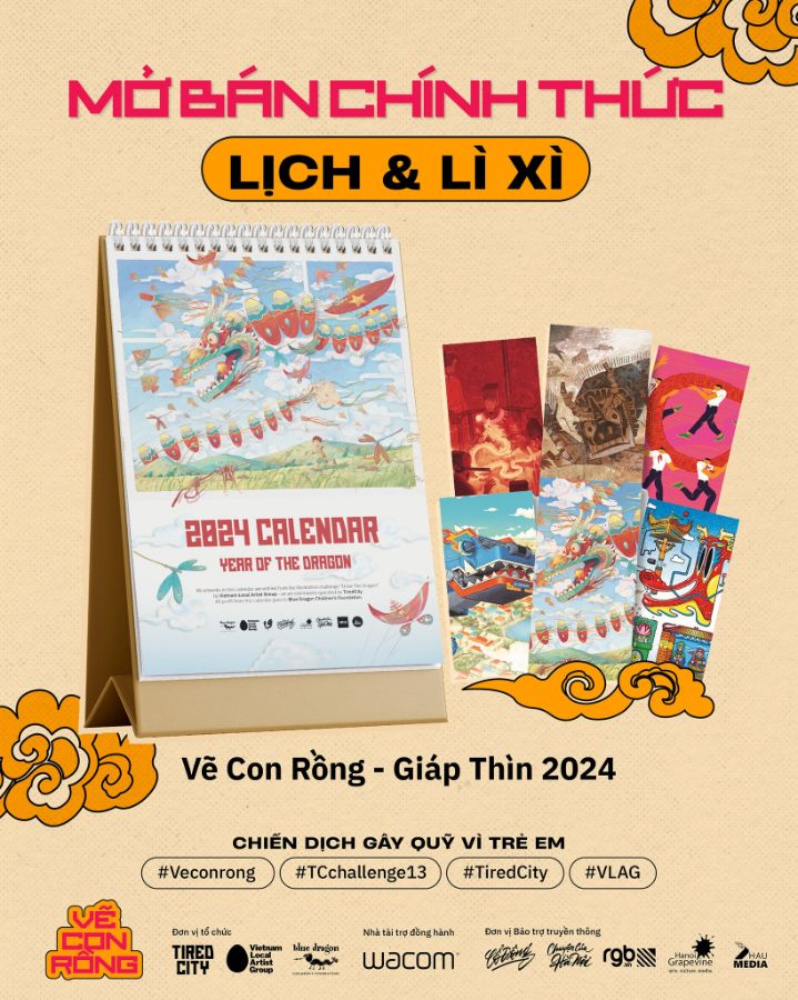Chiêm ngưỡng các tác phẩm xuất sắc từ cuộc thi “Vẽ Con Rồng” - Chiến dịch gây quỹ vì trẻ em của Tired City