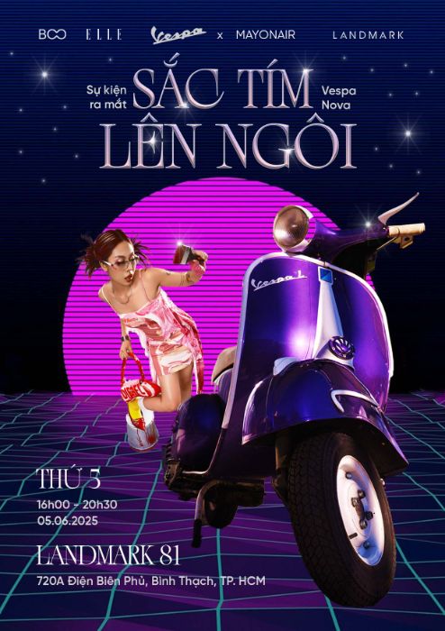 Vespa Nova x MAIONAIR - Trình làng "Sắc tím"