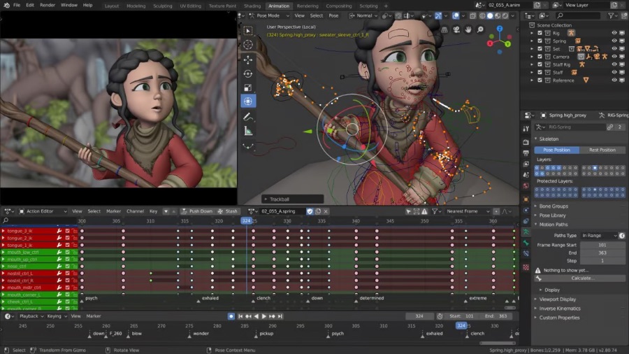 Phần mềm thiết kế 3D Blender dùng trong thiết kế đa phương tiện 