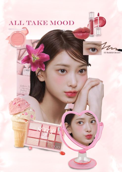 Collage Art - Full Clio Makeup Look