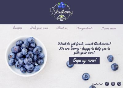 homepage trang trại việt quất