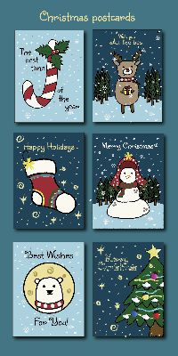 Christmas postcards