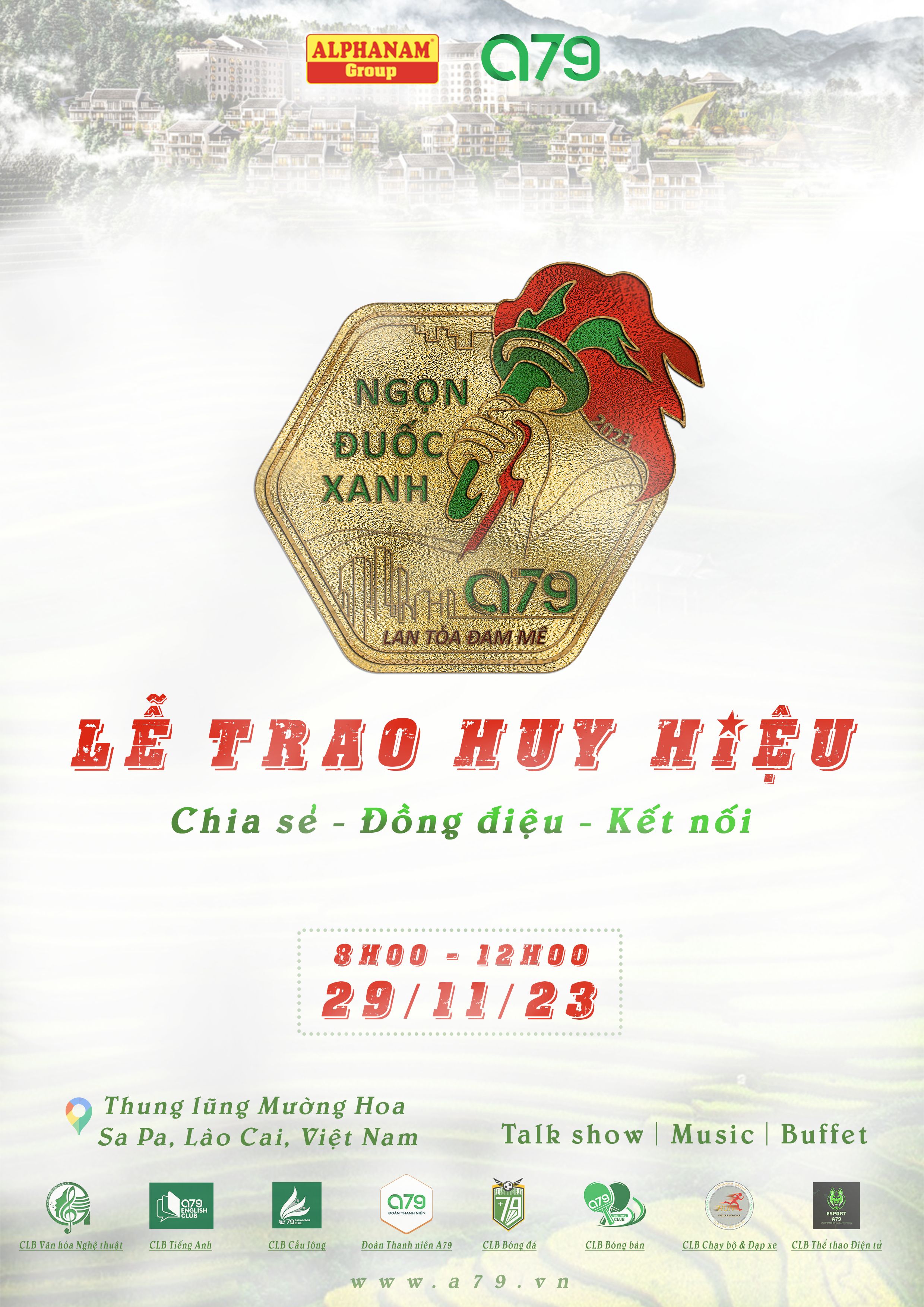 Lễ trao huy hiệu Ngọn Đuốc Xanh A79