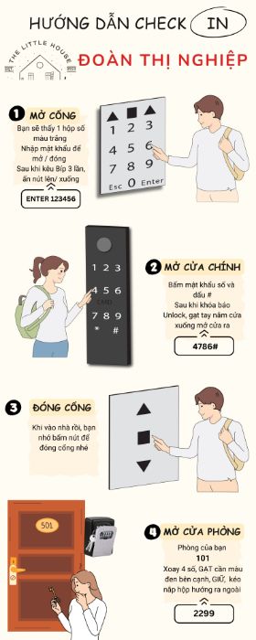 cách self check in homestay