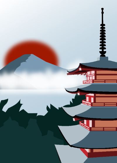 Chureito Pagoda & Fuji Mountain