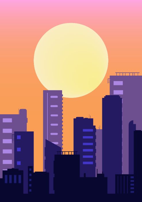 Flat Cityscape