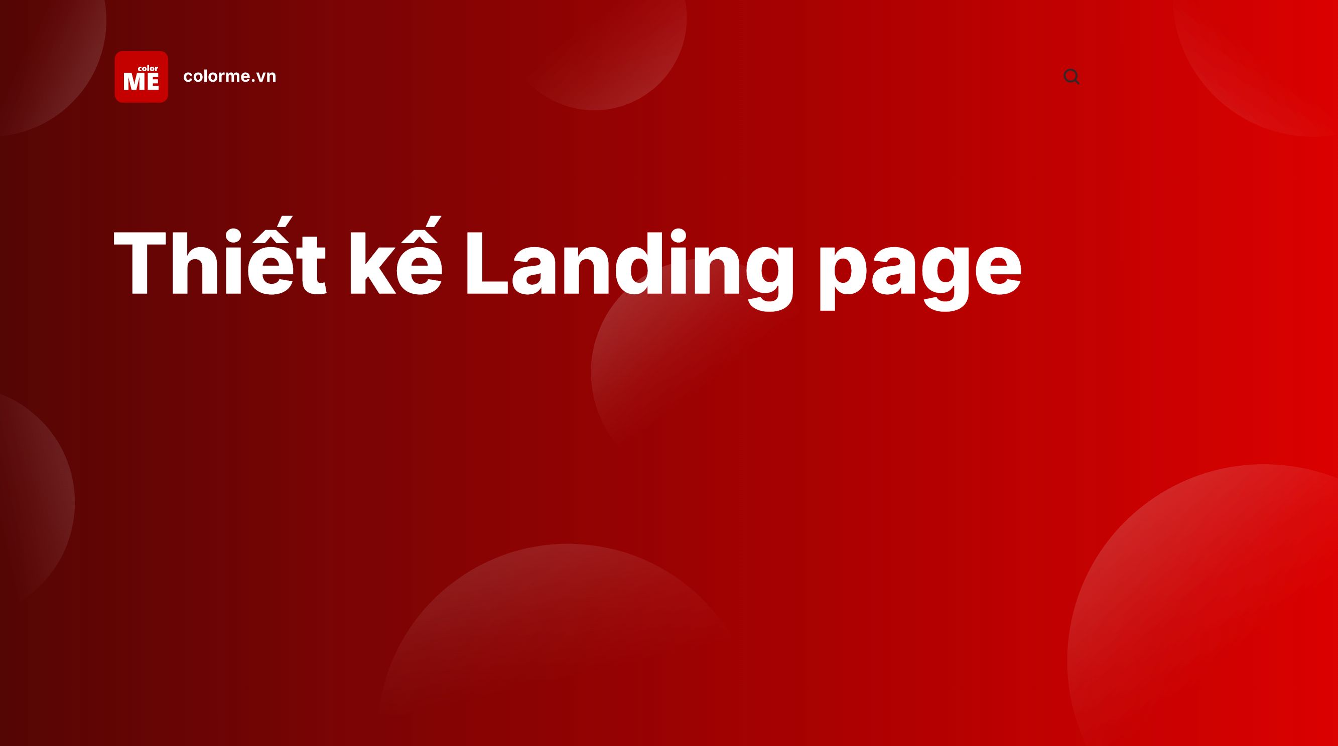 Thiết kế Landing page