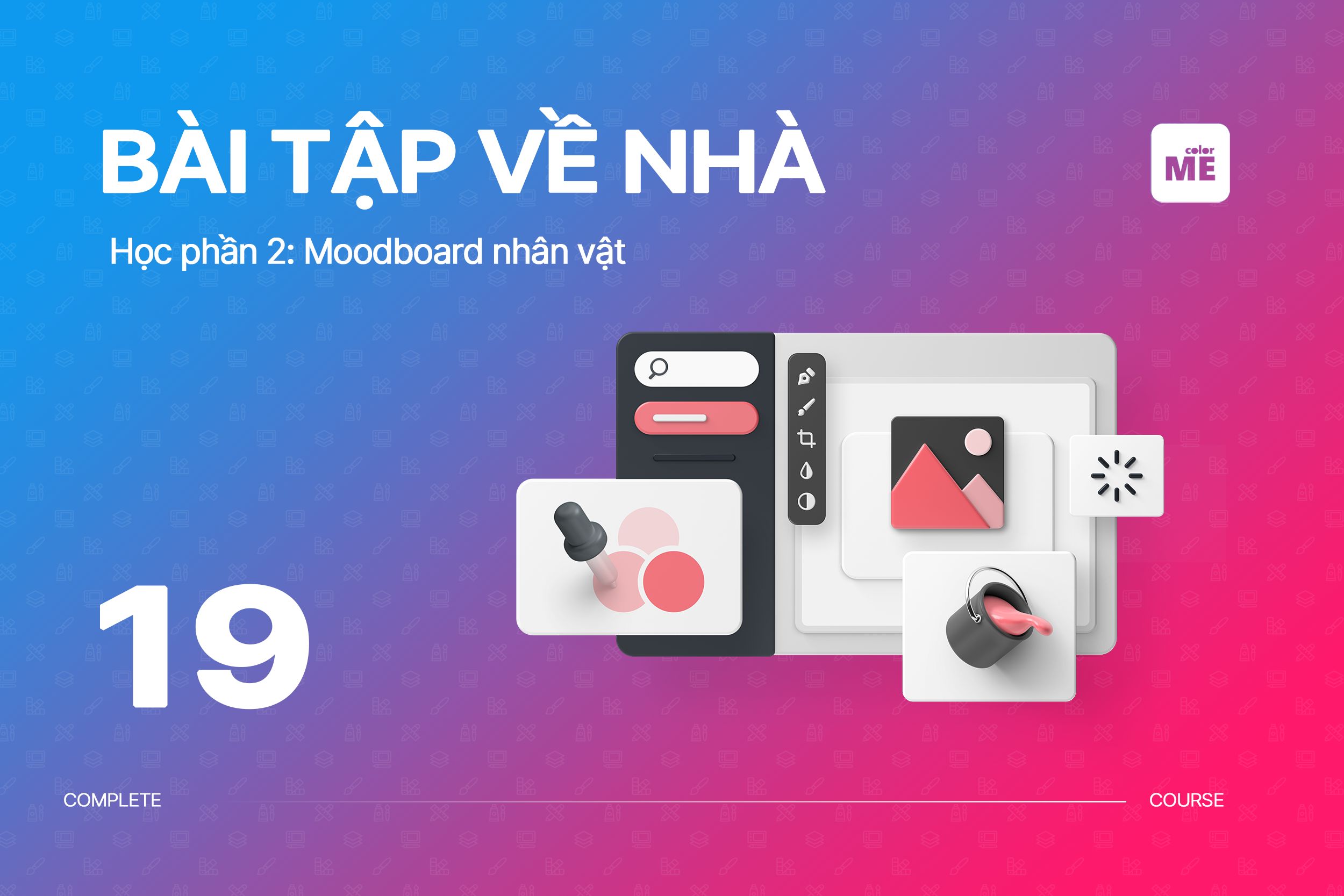 Moodboard + sketch nhân vật