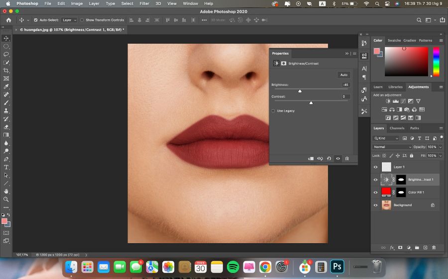 Hướng Dẫn Cách Làm Đậm Màu Môi Ảnh Thẻ Trên Photoshop Cực Dễ Dành Cho Người Mới Bắt Đầu