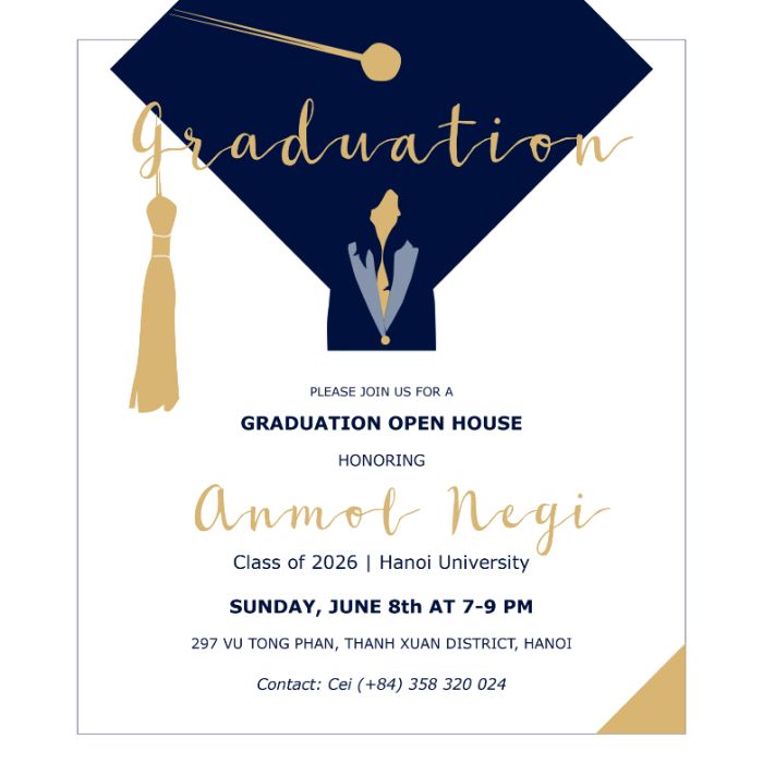 Invitation to Graduation party