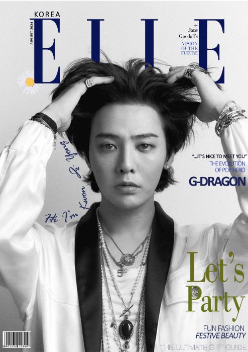 G-Dragon Elle Magazine Cover
