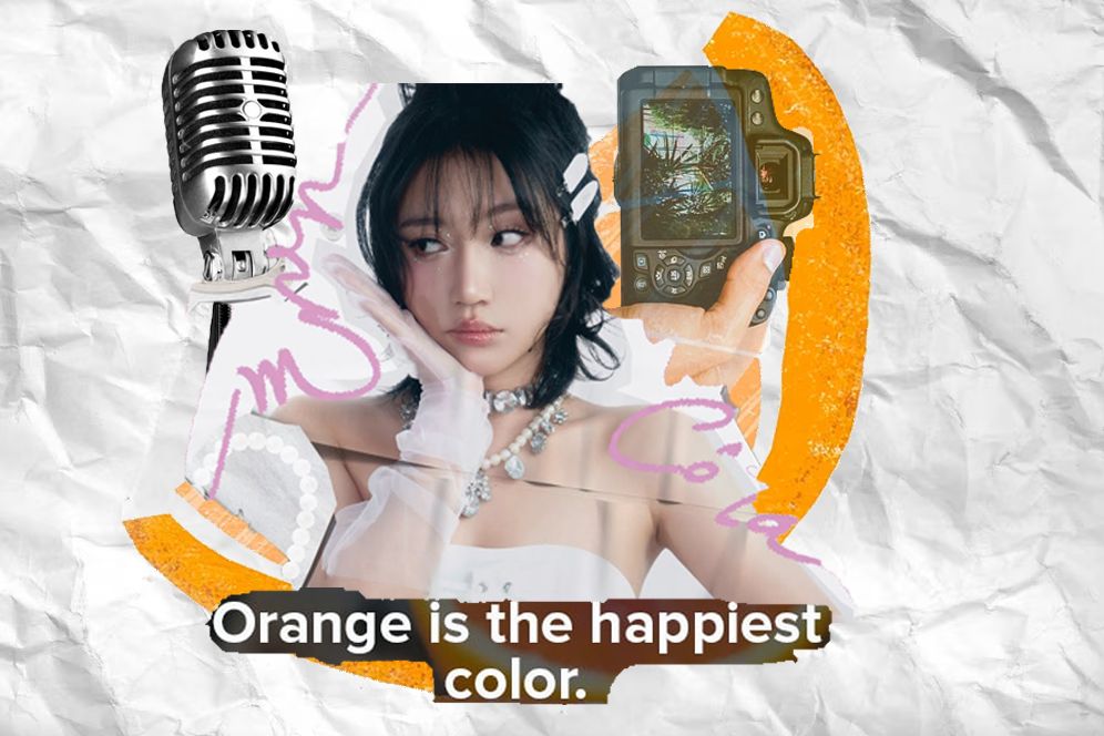 Orange Cam'on Collage Art