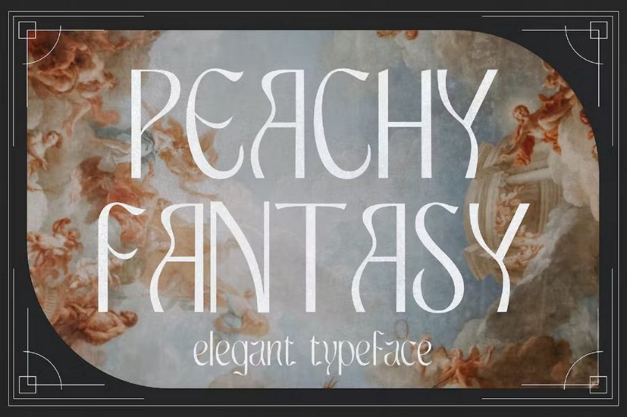 Peachy Fantasy – Art Nouveau Font