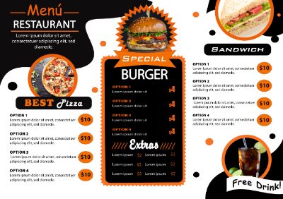 MENU PIZZA