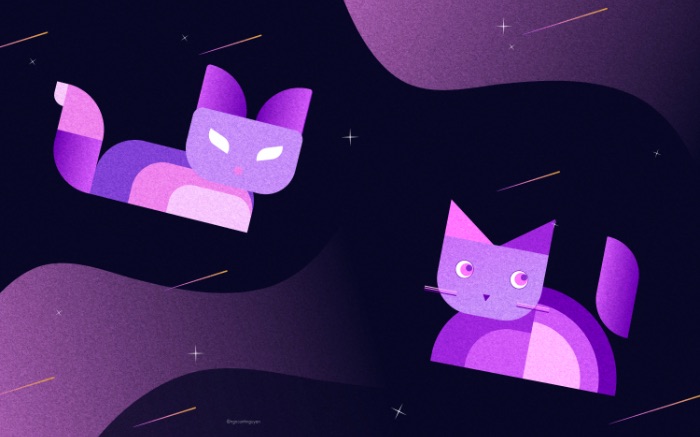 Fox n Cat illustration
