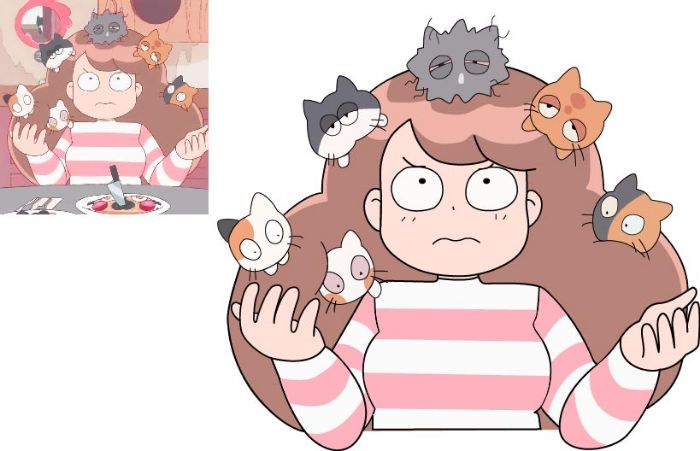 Bee and 6 cats