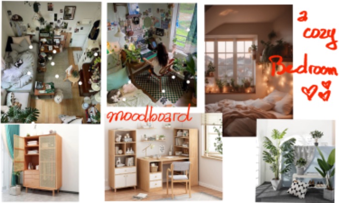 Moodboard cho không gian 3d