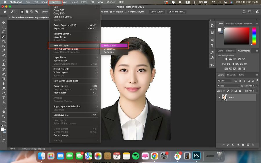 Hướng Dẫn Cách Làm Đậm Màu Môi Ảnh Thẻ Trên Photoshop Cực Dễ Dành Cho Người Mới Bắt Đầu