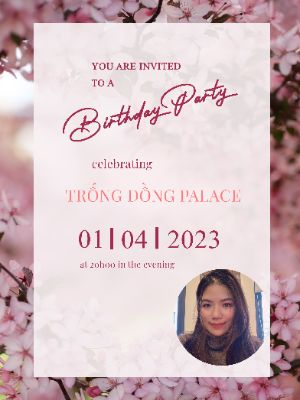 THIỆP MỜI TIỆC SINH NHẬT