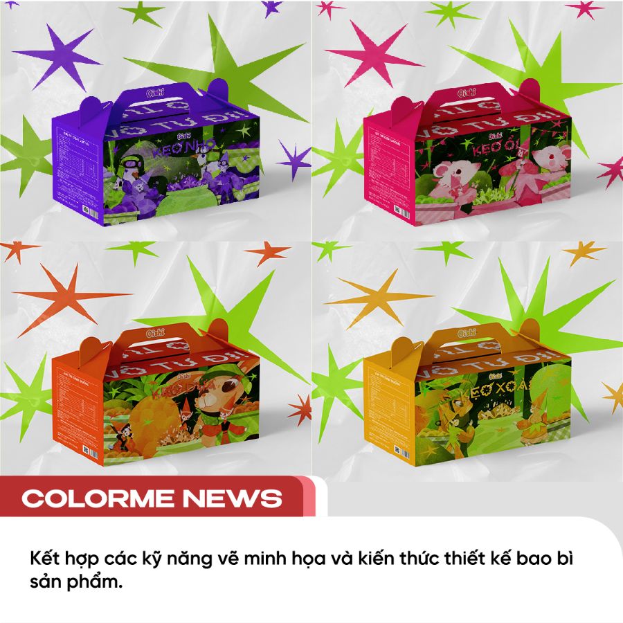 Đồ án Thiết kế bao bì kẹo Oishi vô cùng độc đáo của họa sĩ tự do - Xxoymilk