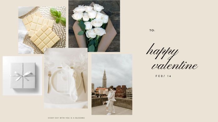 Valentine moodboard (element: white, valentine)