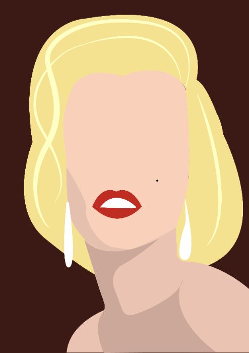 A.Trang's AI Homework - Flat Portrait illustration