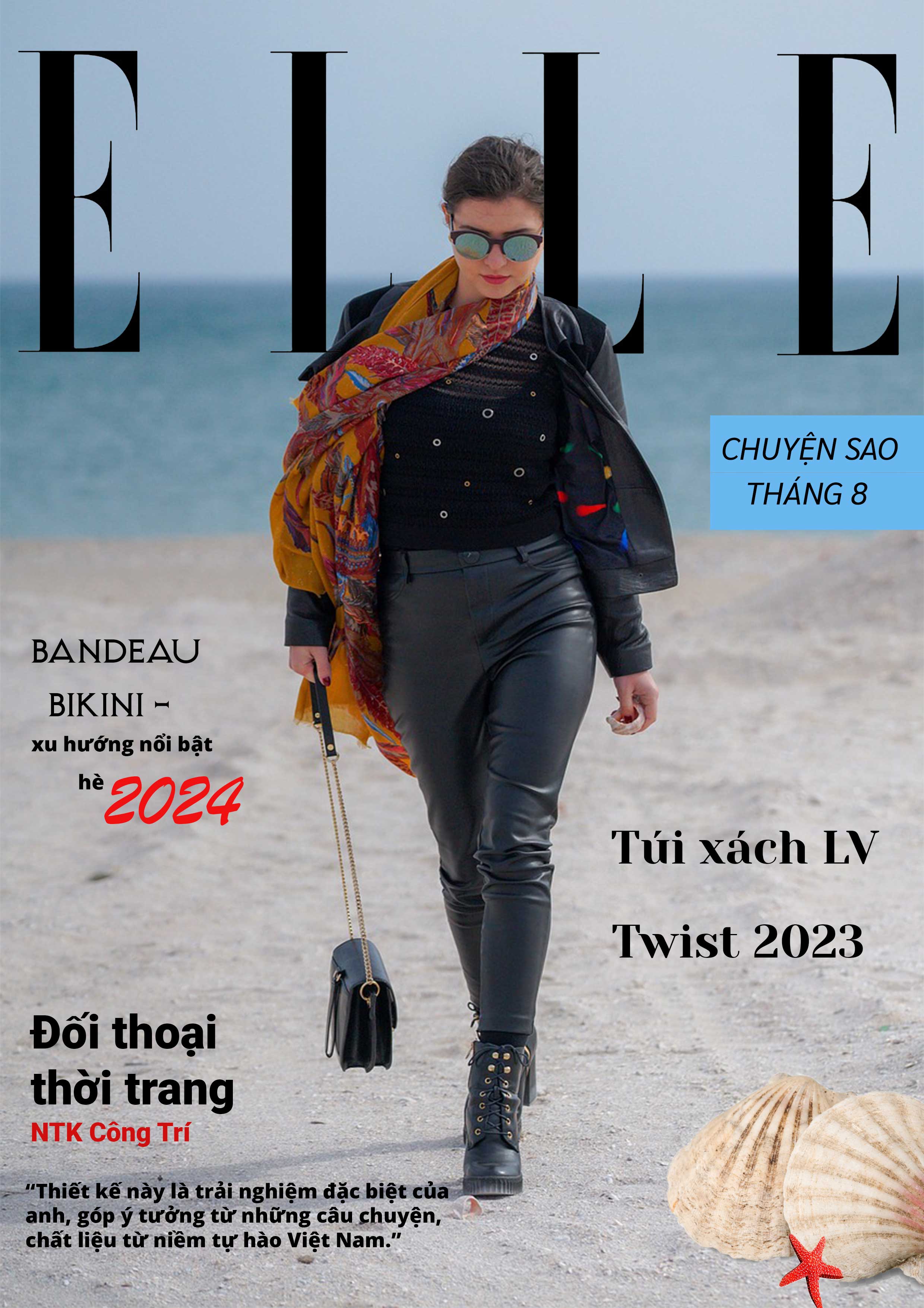 Tạp chí Phái đẹp ELLE tháng 8/2023 - THỜI TRANG & BIỂN