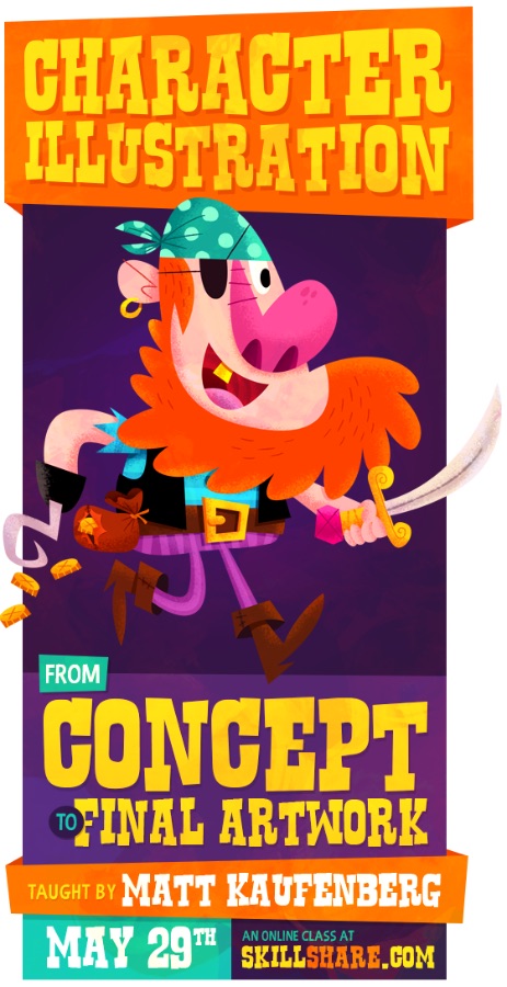 Khóa học Illustrator trả phí tốt nhất - Character Illustration – From Concept to Final Artwork – Skillshare