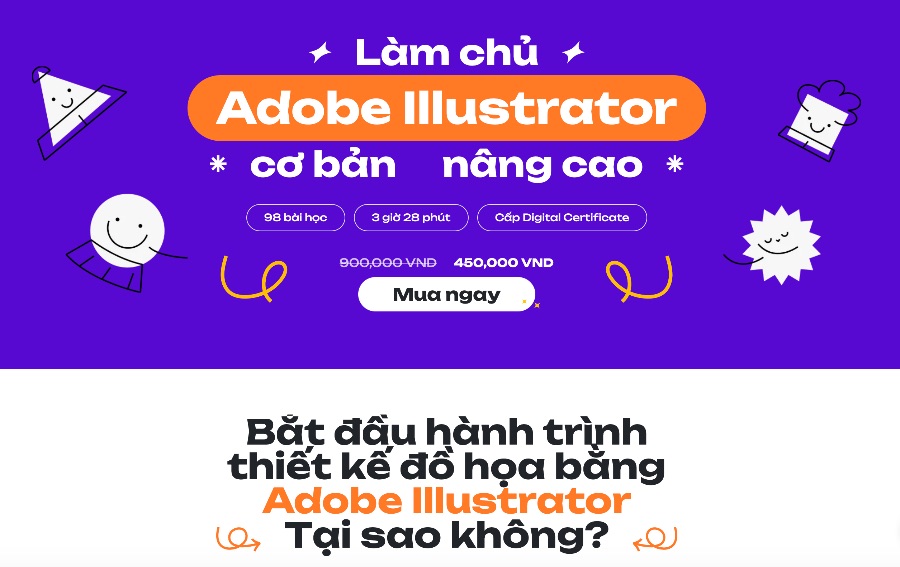 Khóa học Illustrator online trả phí tốt nhất - Khoá học Illustrator online của colorME