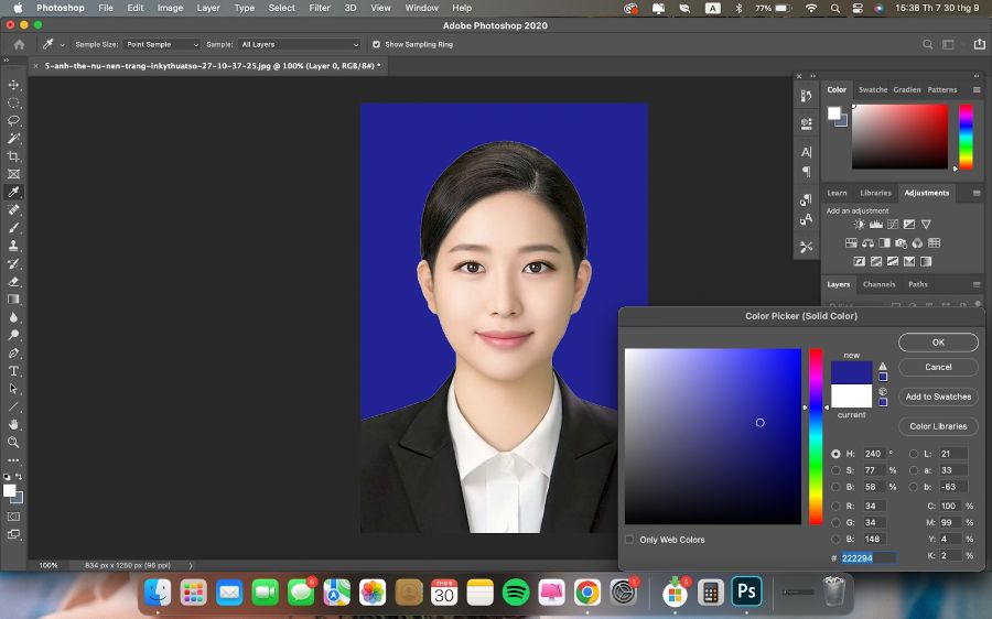 Hướng Dẫn Cách Làm Đậm Màu Môi Ảnh Thẻ Trên Photoshop Cực Dễ Dành Cho Người Mới Bắt Đầu