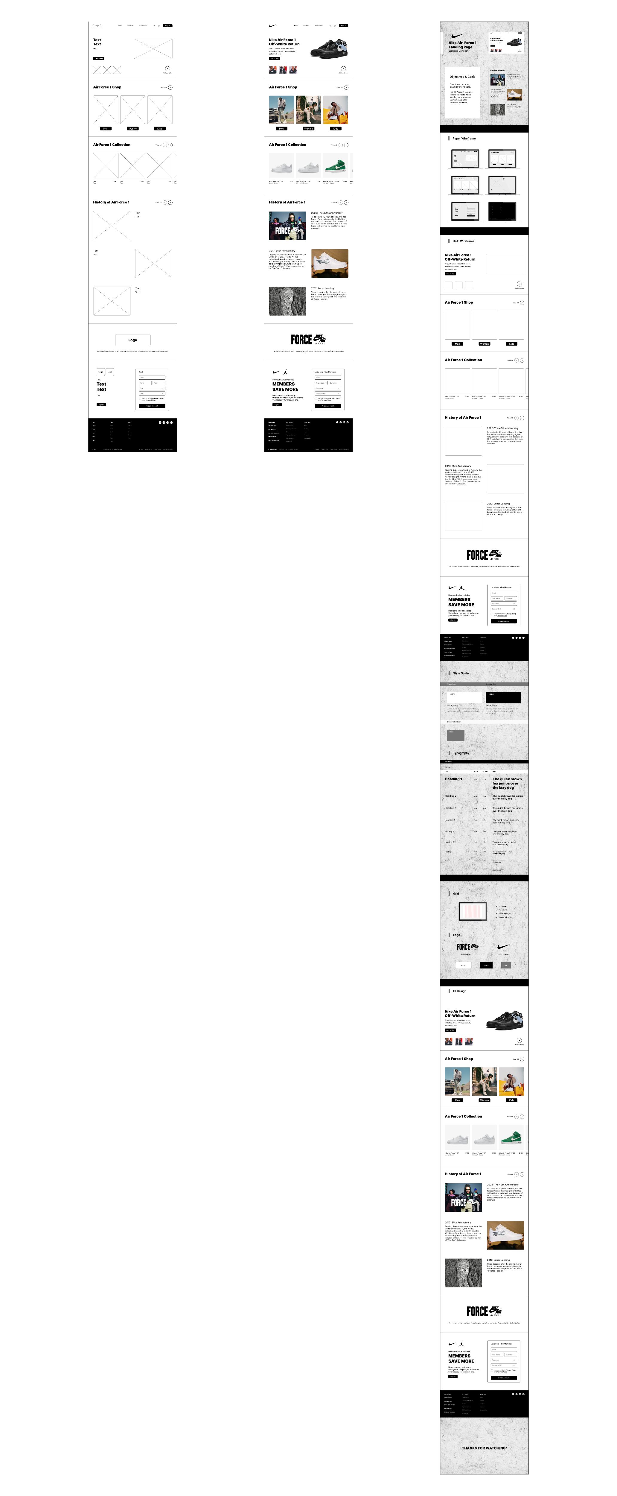 WIRE FRAME/LANDING PAGE/SHOW CASE
