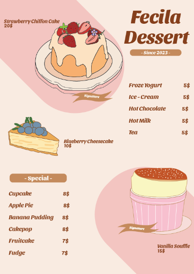 BÀI TẬP CUỐI KỲ - FECILA DESSERT
